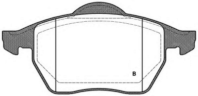 OPEN PARTS bpa039052 -  Комплект тормозных колодок, дисковый тормоз